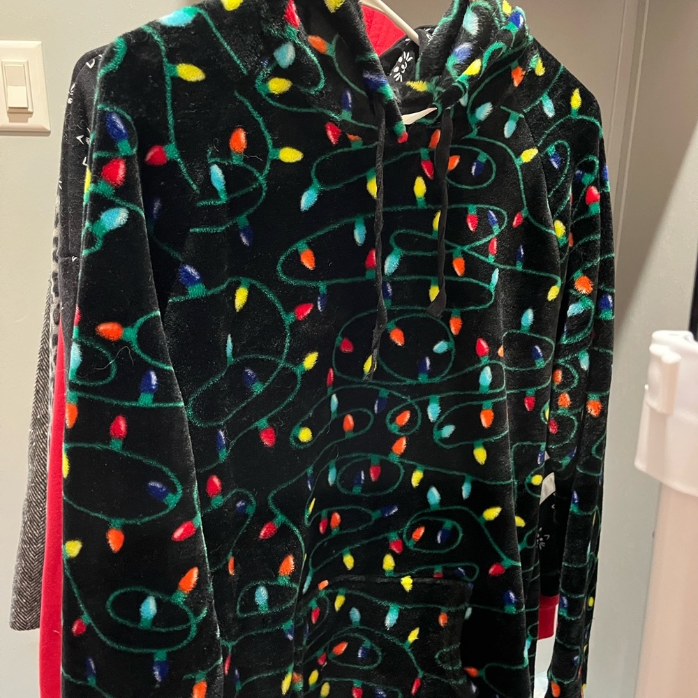 Colorful String Light Pattern Hoodie